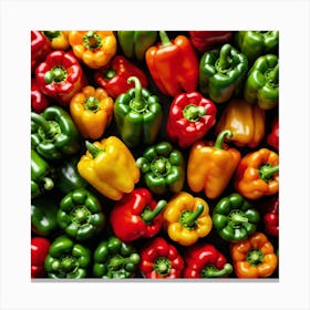 Colorful Peppers 34 Canvas Print