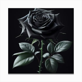 Black Rose 3 Canvas Print