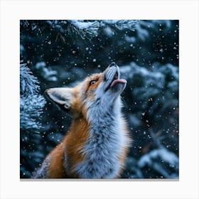 Fox In The Snow Stampe su tela