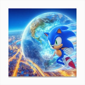 Sonic The Hedgehog 51 Canvas Print