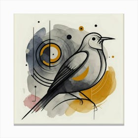 Bird On A Branch 1 Canvas Print