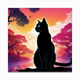 Creative Feline Cat Artwork 22 Canvas Print