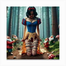 Snow White And The Seven Dwarfs 10 Canvas Print