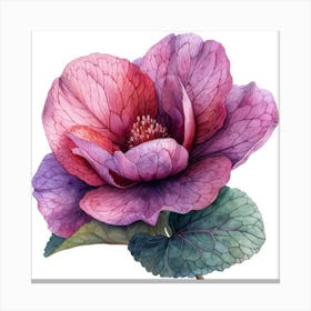 Watercolor Flower Canvas Print