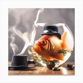 Goldfish In A Bowl 22 Canvas Print