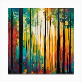 Forest Sunrise Canvas Print
