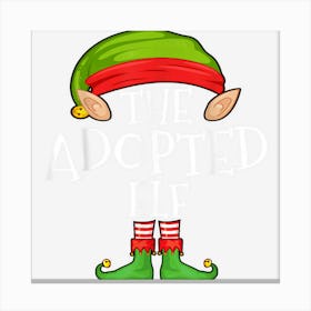 Xmas Adopted Elf Matching Shirt Canvas Print