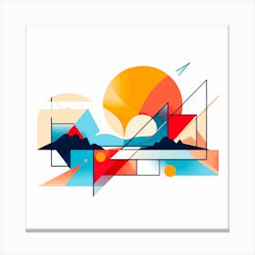 Shapes without Canvas Print