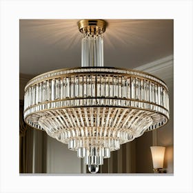 Chandelier With Crystals Canvas Print