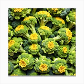 Florets Of Broccoli 2 Canvas Print