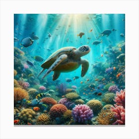 Sea Turtle 1 Canvas Print