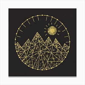 Golden Mountains Canvas Print