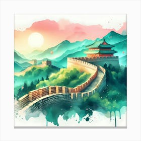 Great Wall Of China 6 Canvas Print