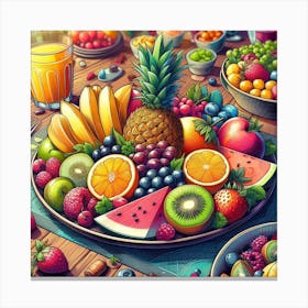 A colourful fruits 2 Canvas Print