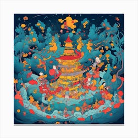 Chinese Pagoda Canvas Print