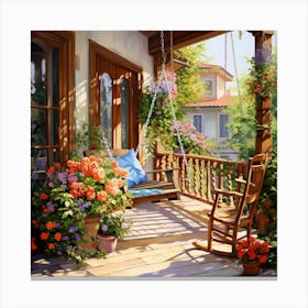 Porch Swing Canvas Print