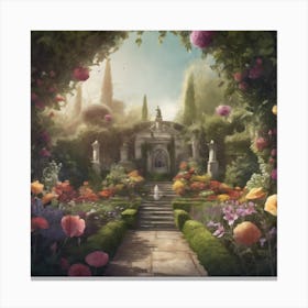 Into The Garden Art Print 3 Canvas Print