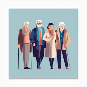 Old People Canvas Print