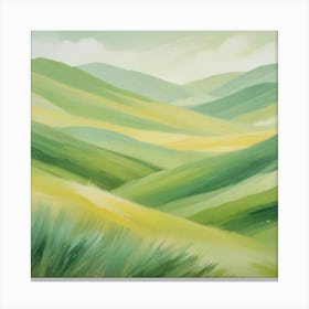 Green Hills Canvas Print