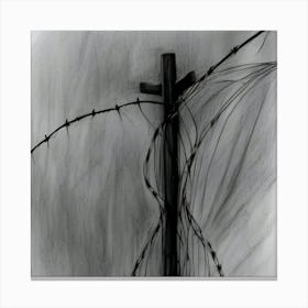 Barbed Wiremn Canvas Print