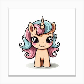 Cute Unicorn 778 Canvas Print