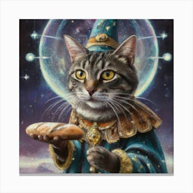 Cat Wizard Print Canvas Print