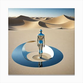 Man In The Desert 23 Canvas Print