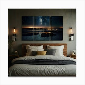 Starry Night Sky Canvas Print