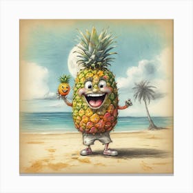 Pineapple 4 Canvas Print