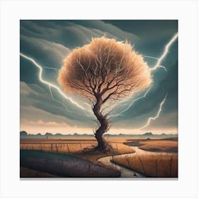 Lightning Tree Canvas Print