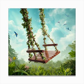 Swing In The Jungle 8 Canvas Print