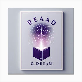 Read And Dream Poster 1 Canvas Print