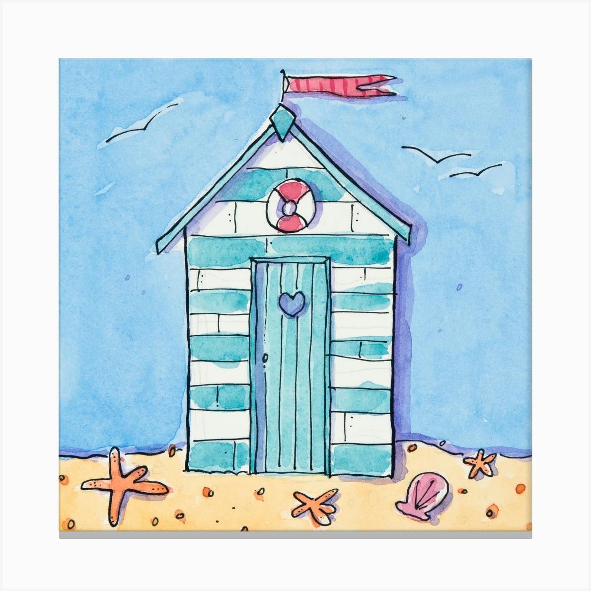 Beach Huts England  I love you  Kate Chidley
