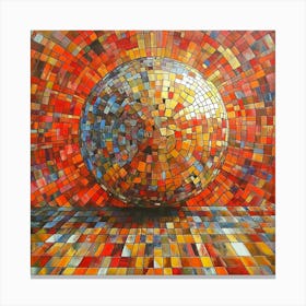 Mosaic Ball Art Canvas Print