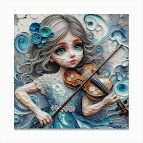 Violin Girl Canvas Print