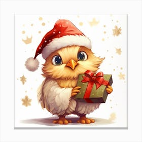 Christmas Chicken Canvas Print