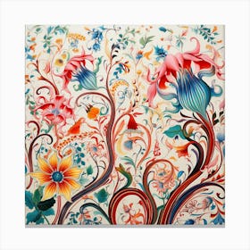 Abstract flowers Canvas Print