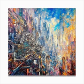 Futuristic City 9 Canvas Print