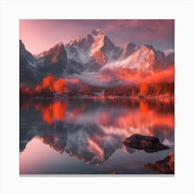 Ethereal Mountain Sunrise (2) Canvas Print