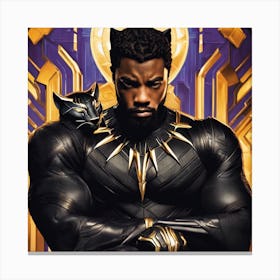 Black Panther 3 Canvas Print