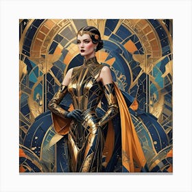 Deco Woman 10 Canvas Print