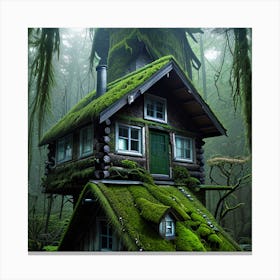 House In The Forest Canvas Print