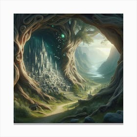 City In The Forest 1 Canvas Print