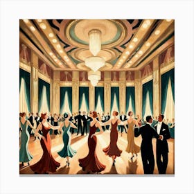 Ballroom Dancers 1 Canvas Print