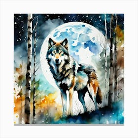 Wolf Painting 1 Canvas Print