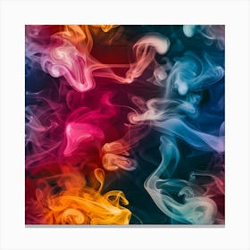 Colorful Smoke Background 8 Canvas Print