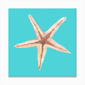 Starfish Watercolor Painting Canvas Print