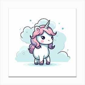 Cute Unicorn 729 Canvas Print