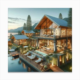 Thailand Villa Canvas Print