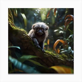 Lion-Tamarin Monkey Canvas Print